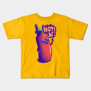 Cute Sriracha Sauce - Hot AF Kids T-Shirt